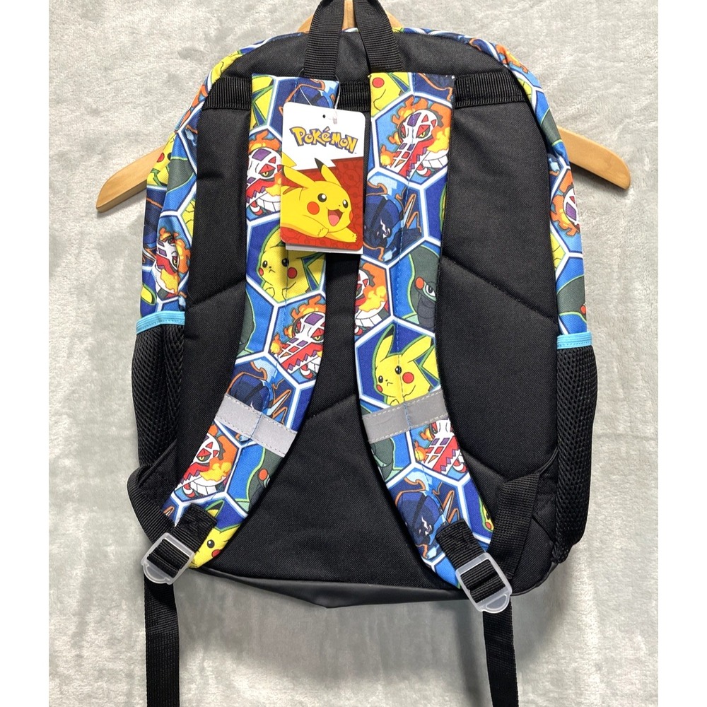 Pokemon Light Up Pokeball 17" Kids School Backpack With Pokemon Card Pack - Picture 4 of 5